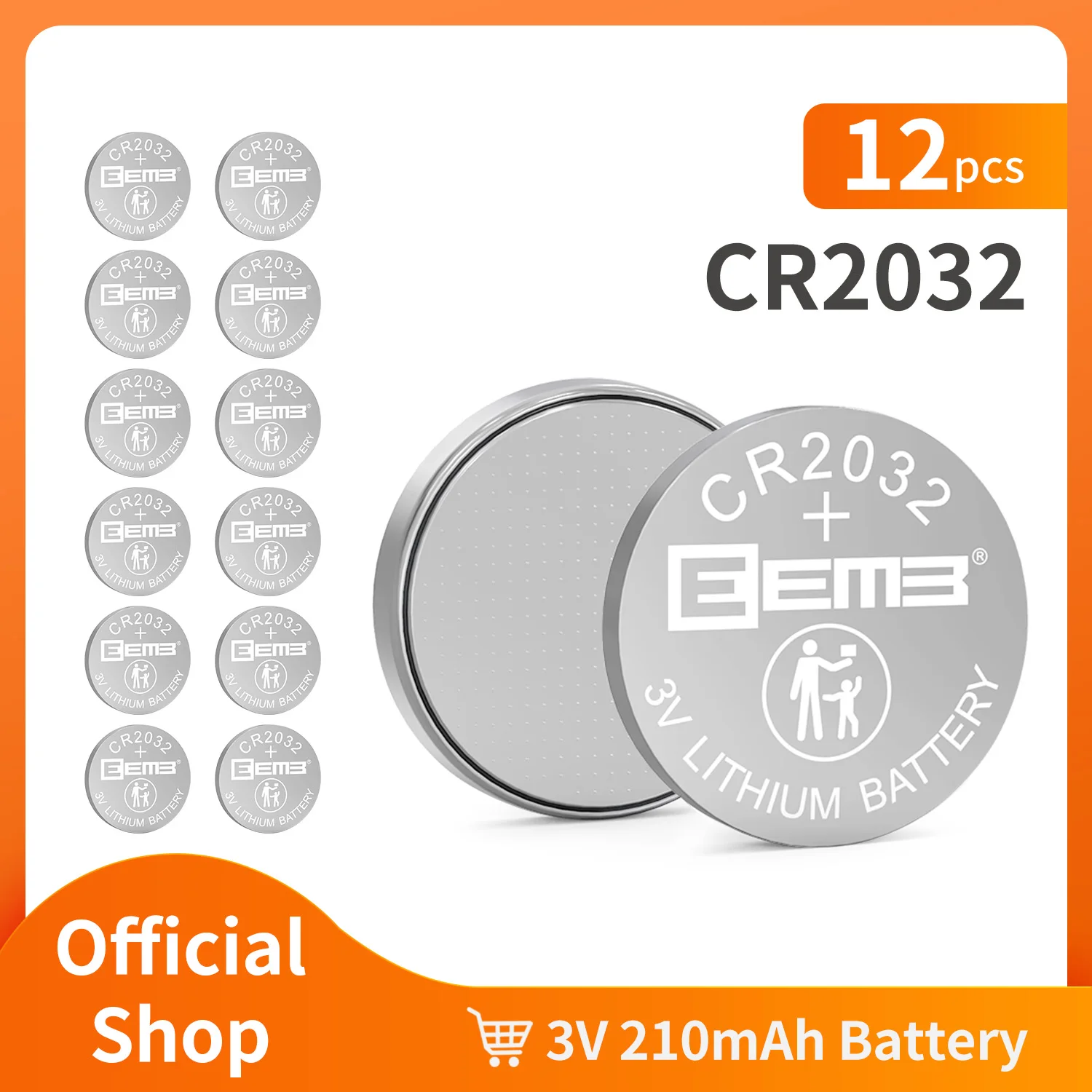 12 шт. CR2032 кнопочные батареи BR2032 DL2032 ECR2032 монетница 3 В литиевая батарея CR 2032 для беспроводных домашних животных детских ключей