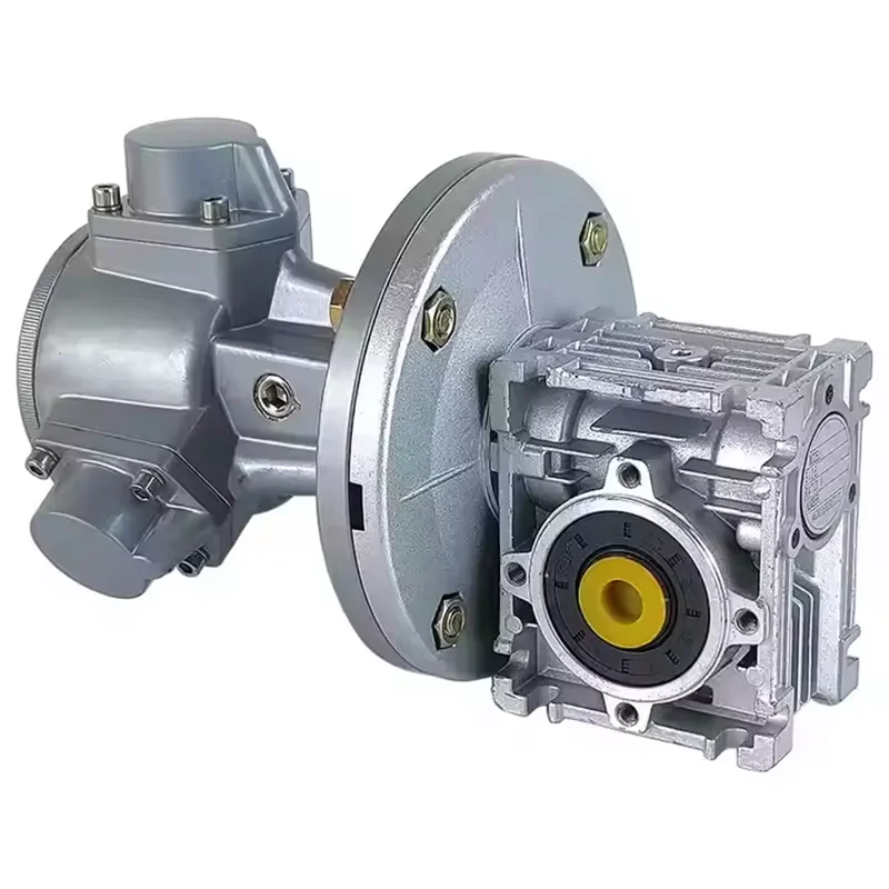 

Vione HS025 Explosion proof Piston Pneumatic Motor Low speed High torque Speed Control Positive and Negative Belt Reducer