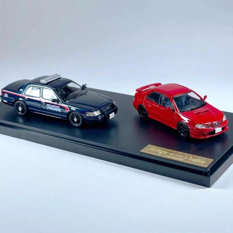 

Limited edition alloy car model of Ford Crown cv Subaru Impret Set 1/64 in stock, boys' toy.