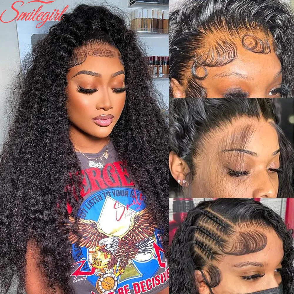 

32-дюймовый парик 13x6 с глубокими волнами, парик из натуральных волос 13x6 HD, парики из натуральных волос, предварительно выщипанные вьющиеся волосы для женщин, плотность 200