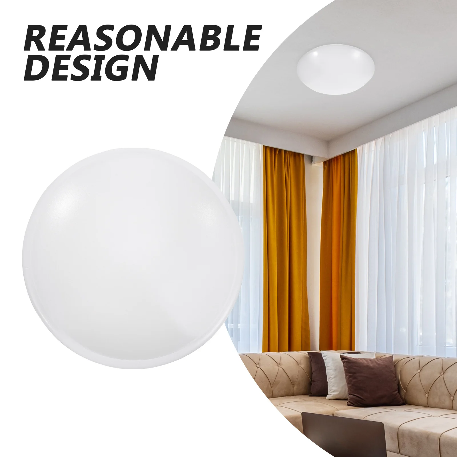 

Ceiling Lamp Shade Modern Dome Cover Smooth Surface Lightweight Easy Install Decorative Lampshade Replacement for Home Hotel