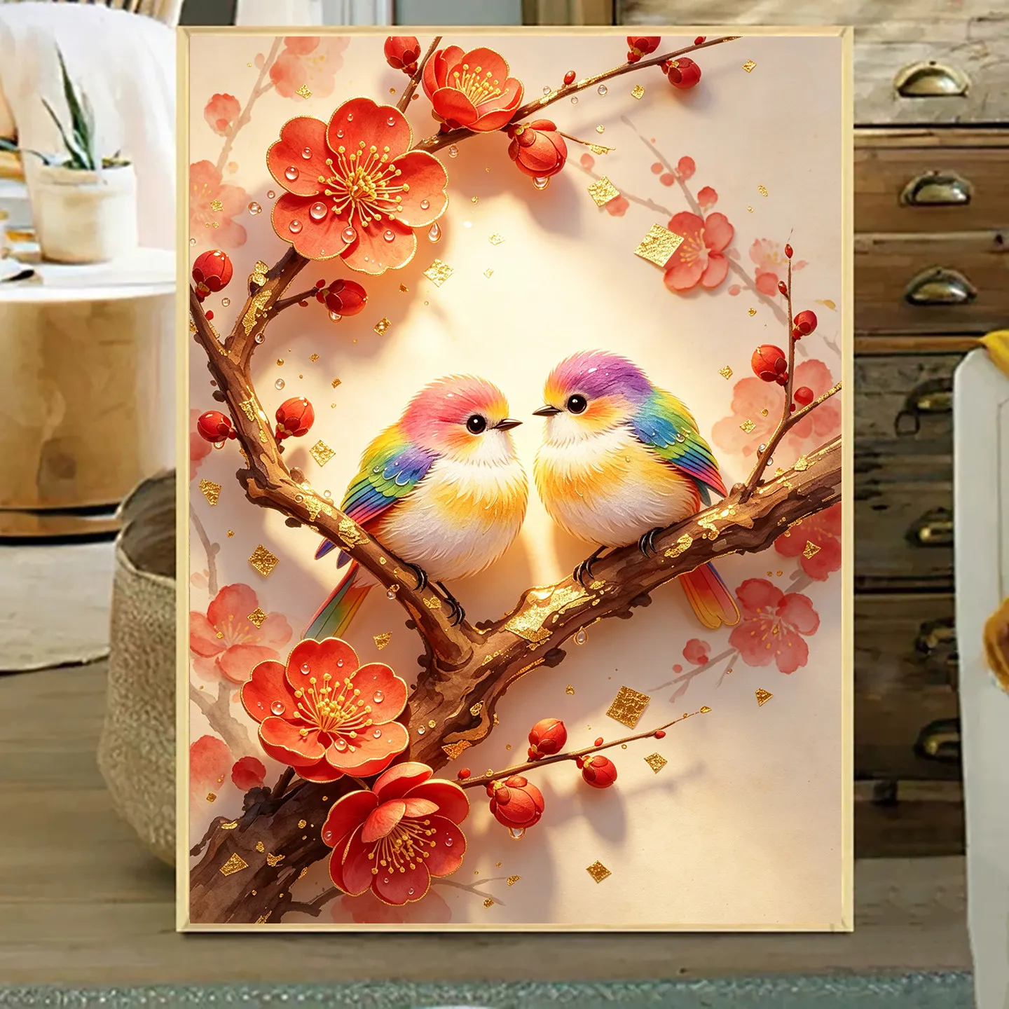 Vögel und Tiere Malen nach Zahlen für Erwachsene DIY-Sets Handgemalt auf Leinwand Ölgemälde Zeichnen Malen nach Zahlen