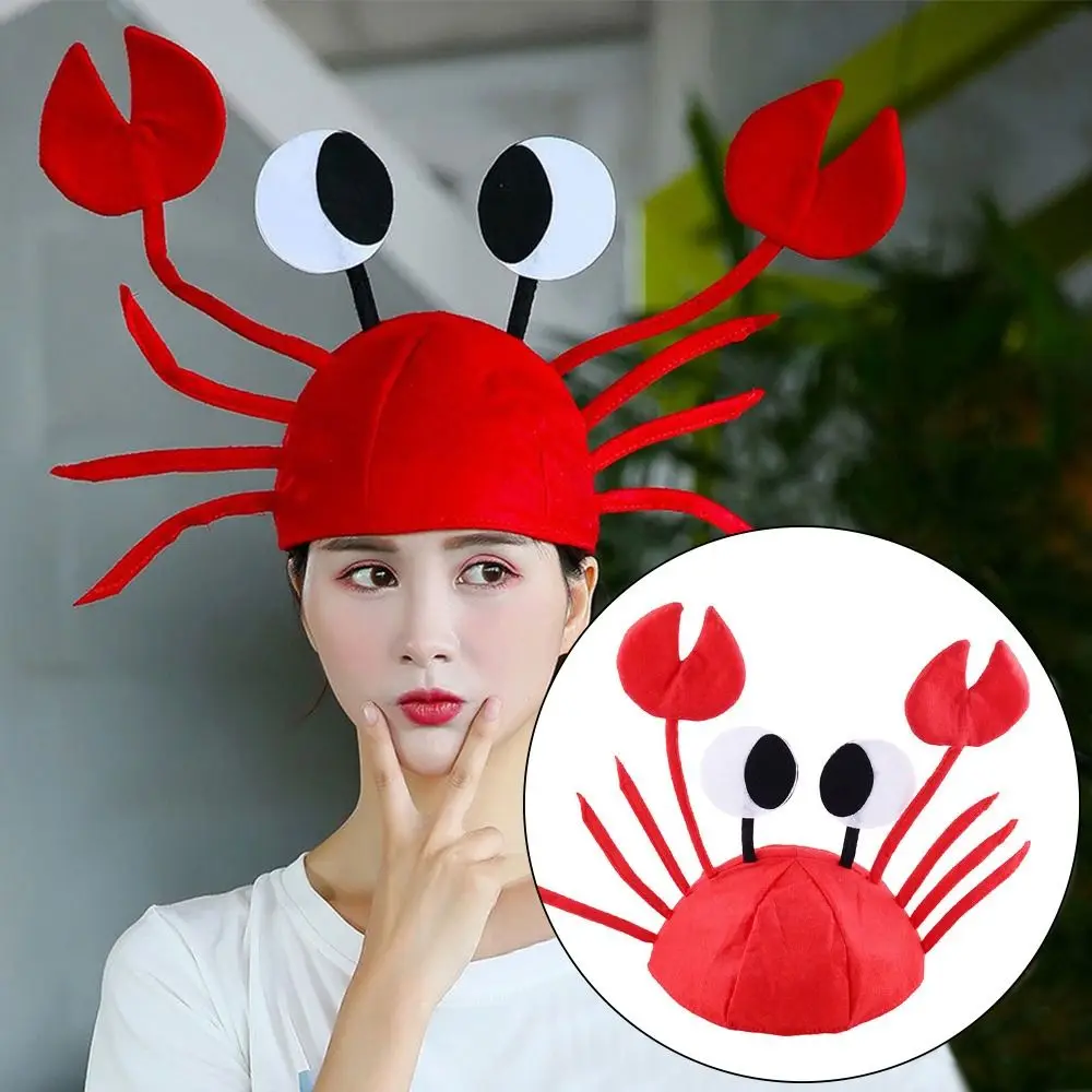 

Cute Cosplay Cartoon Felt Sea Animal Cap Crab Hat Party Accessory