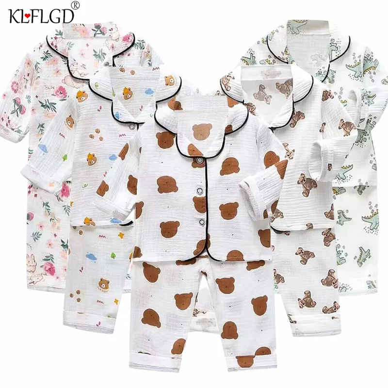 

summer new cartoon suit boys' and girls' casual pajamas suit baby silk ice short sleeve shorts housewear suit