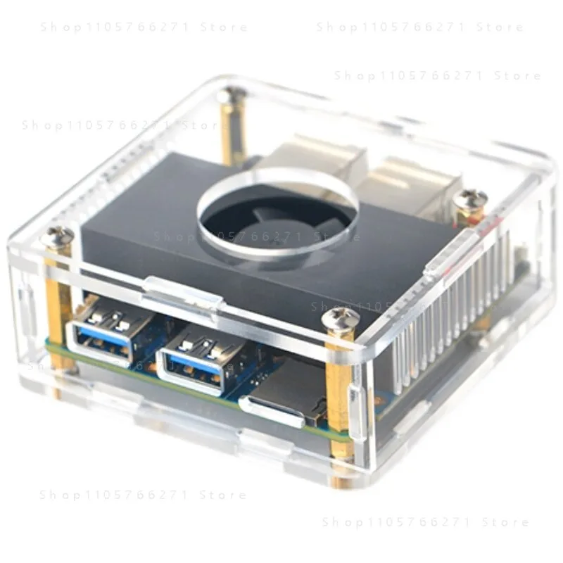 For metal shell RK3399 dual gigabit network port dual network port development board