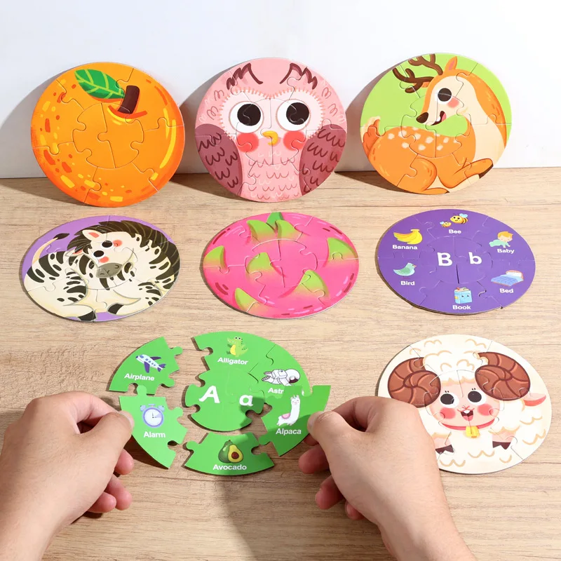 

Fun Matching Puzzle Game – Large Round Pieces for Kids, Parent-Child Interactive Play & Focus Training, Christmas Gift