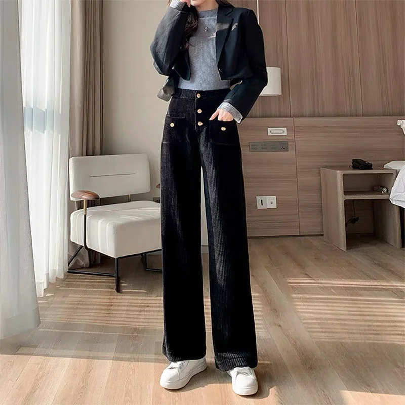 

Baggy Loose Woman Trousers Straight Leg Spring Autumn New In Classic High Quality Pants for Women Outfits Clothing Trends 2025 G