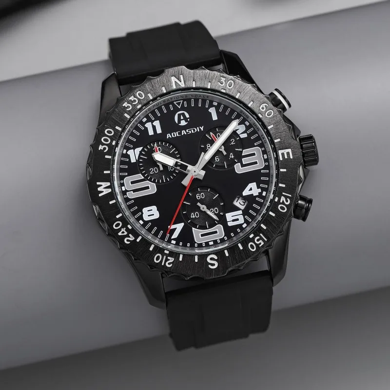 Men's Casual Waterproof Quartz Watch, 3Bar