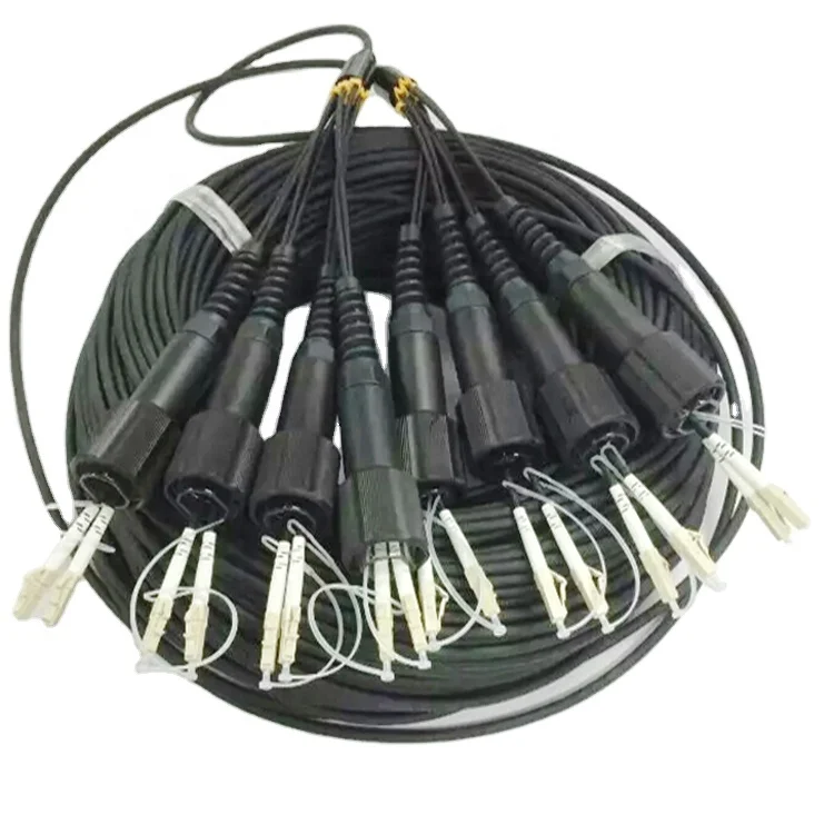 300M 500M Waterproof IP67 Design  Extension Cable  PDLC to PDLC 2C 4C 6C 8C 12C Fiber Optic Tactical Optical Cable