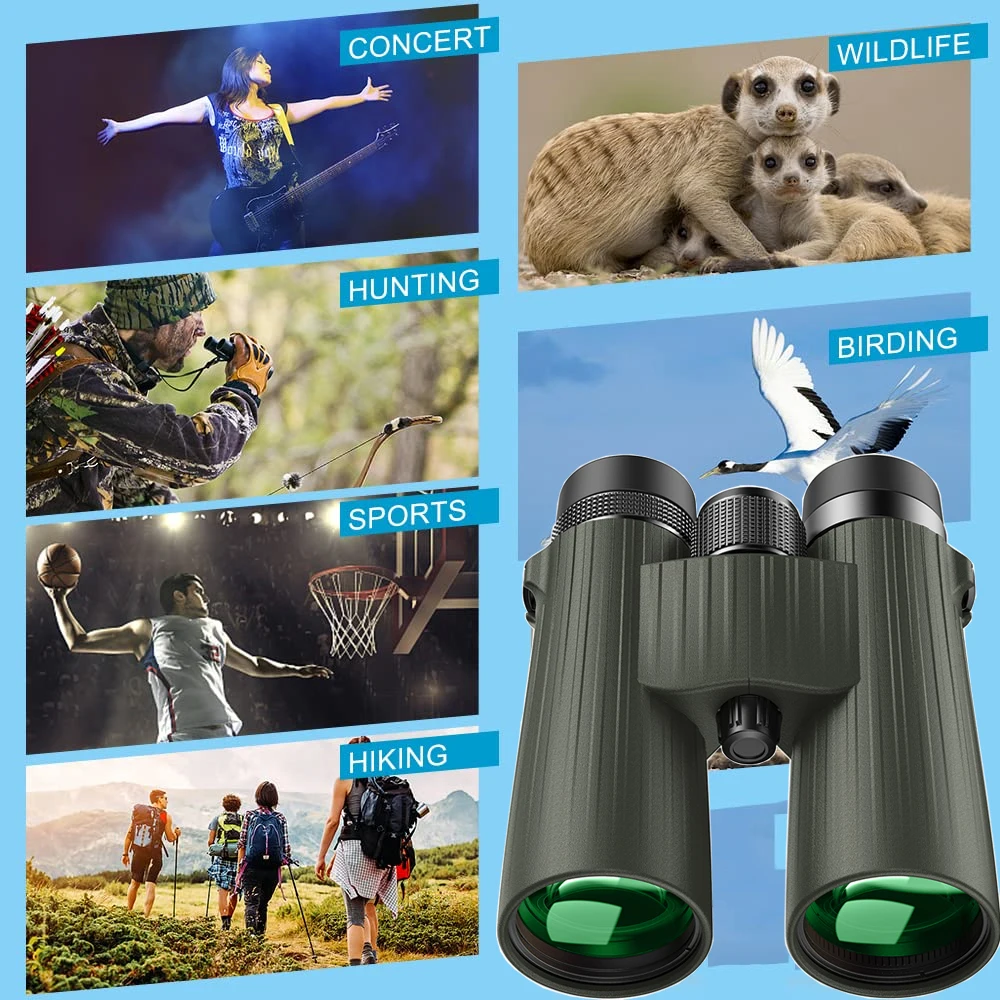 Imagem -05 - Apexel-high Powered Binóculos para Observação de Aves Long Range Zoom Telescope Fogproof Professional Binocular Esportes ao ar Livre 12x50