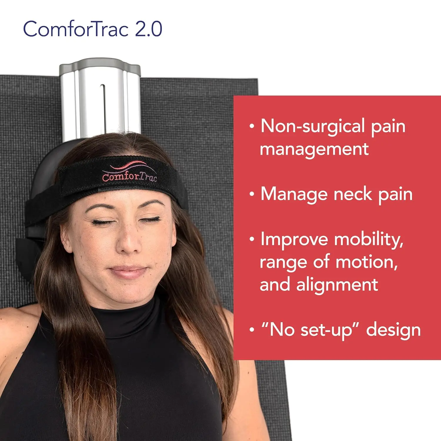 

ComforTrac-Deluxe Home Cervical Traction Kit 2.0, Neck Therapy, Discomfort Relief, Relieve Cervicalgia, Degeneration of Disc