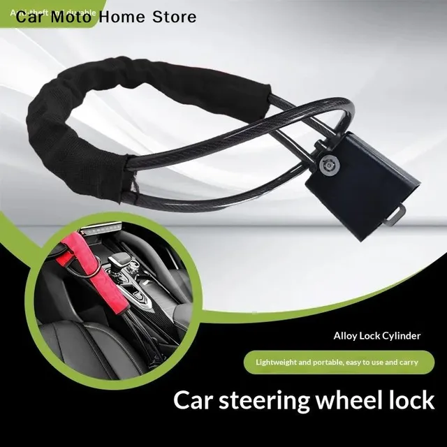 Universal Anti-Theft Security System Car Truck SUV Auto Club Steering Wheel Lock
