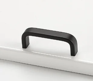 

Black Aluminum Alloy Cabinet Handle Sturdy Modern Look for Kitchen Bathroom Drawer Cupboard Door Pulls Cupboard Handles Black