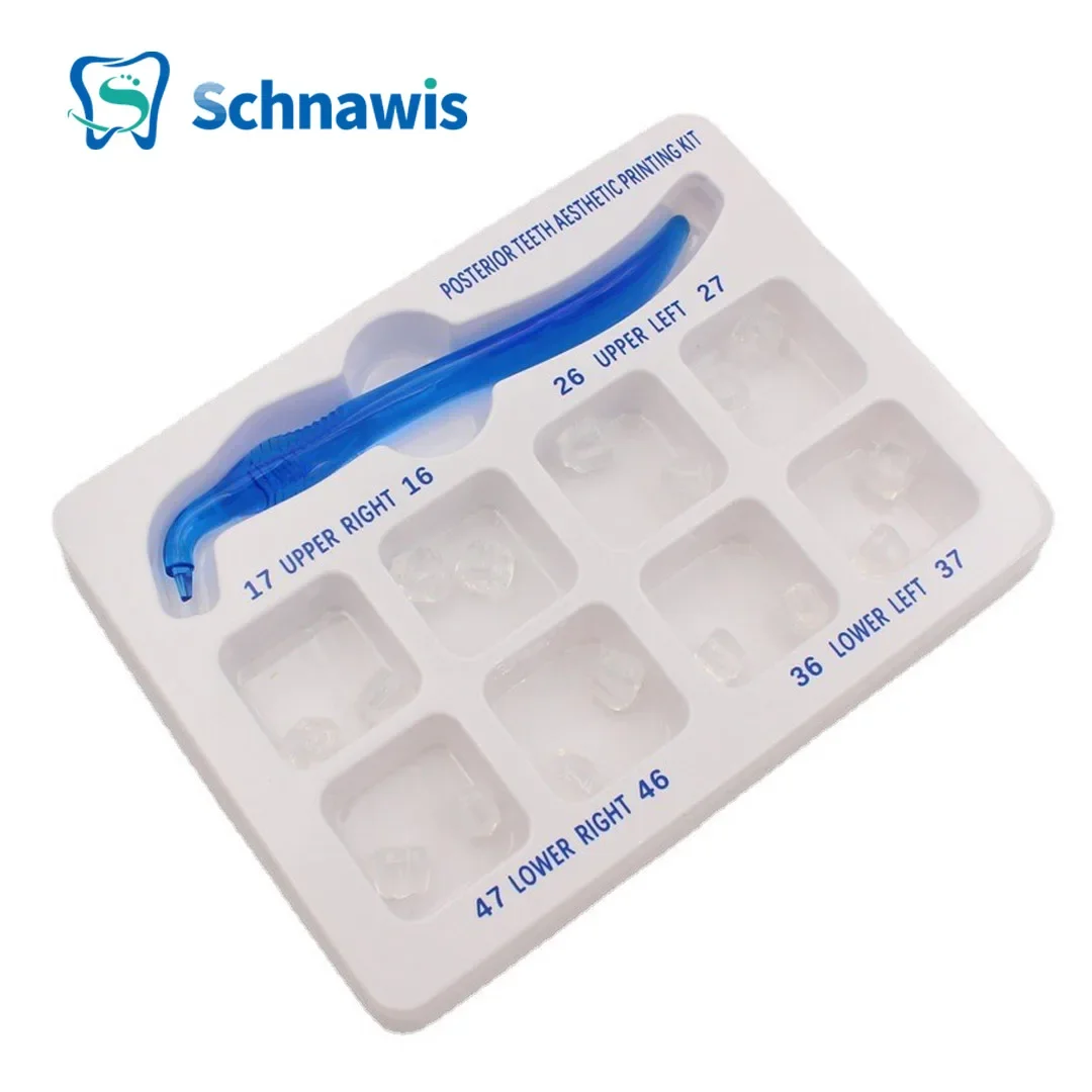 Dental Posterior Teeth Aesthetic Printing Mould Kit For Light Cure Composite Restoration Filling Tools