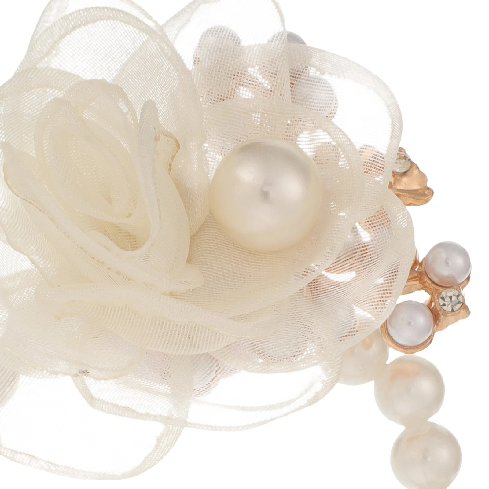 

Bridal Pearl Wrist Flower Corsage Bracelet Enchanting Design Bridesmaid Wedding Elegance Charm Accessory Corsage Bracelet