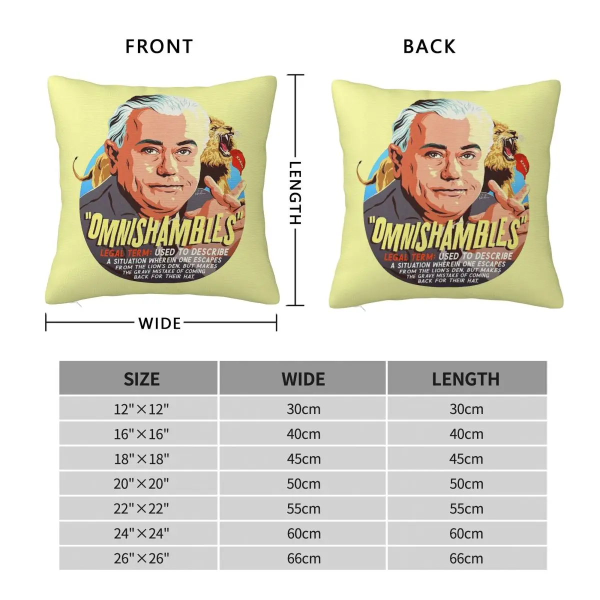 Justice Michael Lee Omnishambles Square Pillowcase Polyester Linen Velvet Pattern Zip Decor Home Cushion Cover