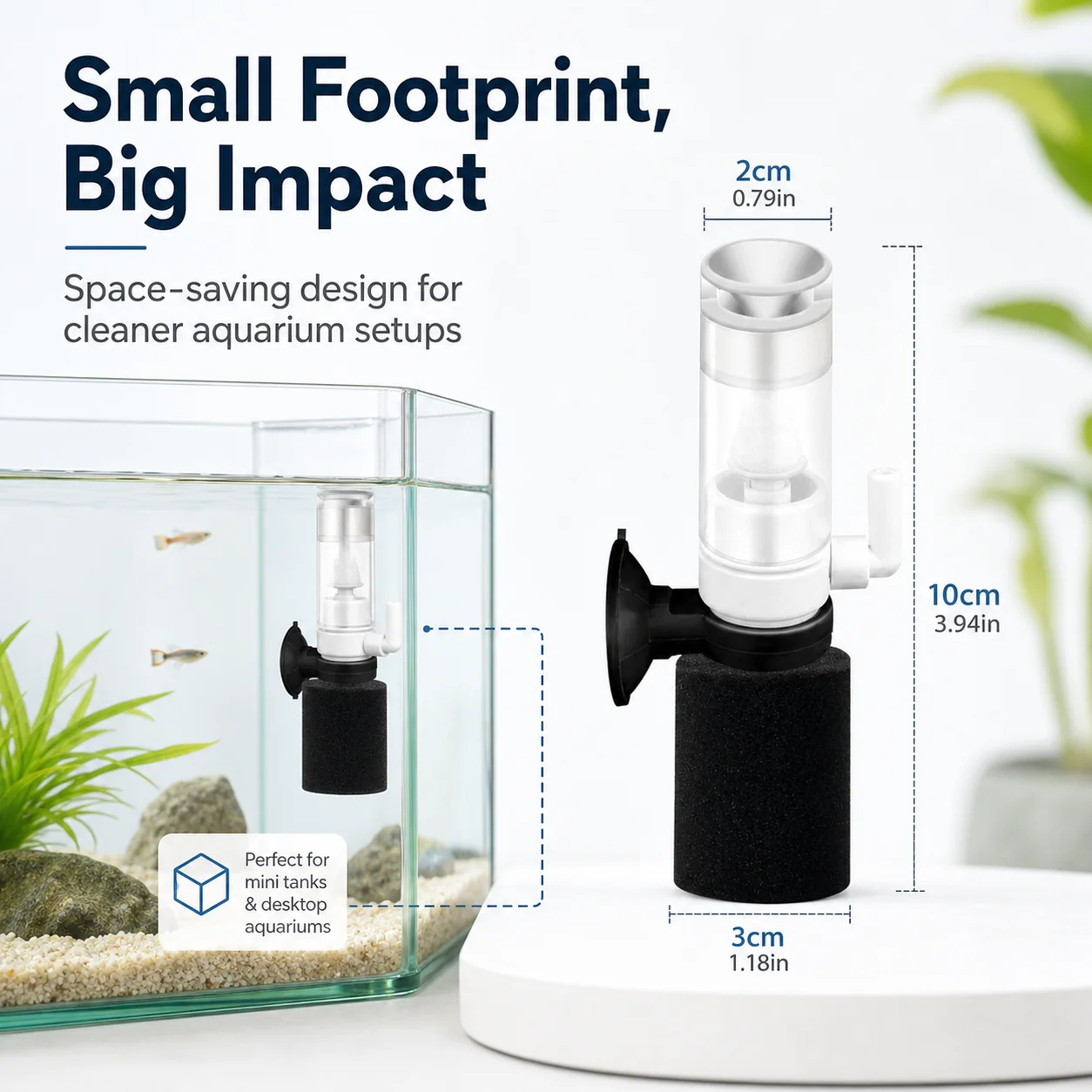 2 Pack Mini Aquarium Sponge Fi - Aquarium Fish Betta review and price