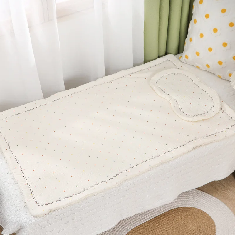 Printed crepe baby mattress A class gauze household children\'s mattress comfortable kindergarten mattress