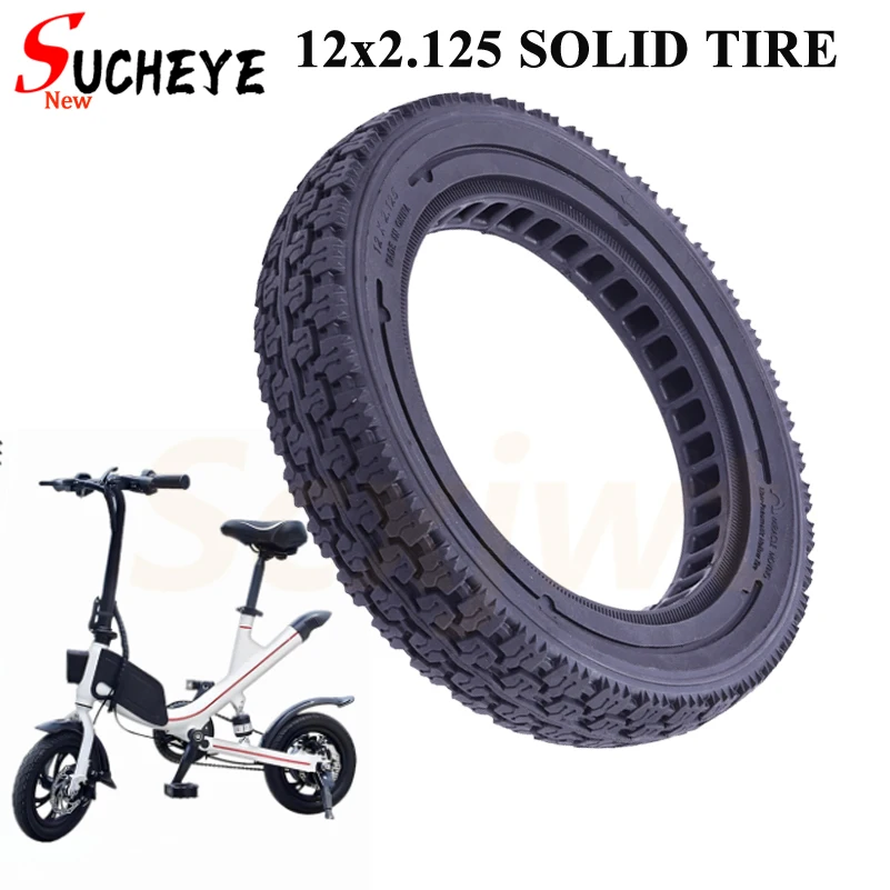 

Driving agent electric wheelchair 12 inch off-road non inflatable explosion-proof wear-resistant tire 12x2.125 solid tire