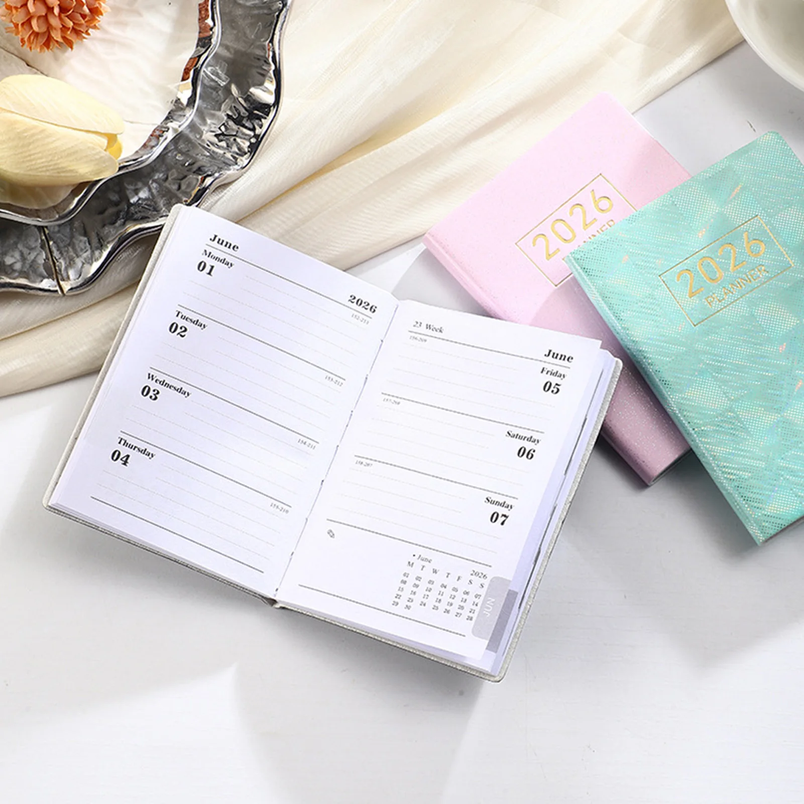 2026 تقويم مخطط الجيب الصغير A7 تقويم مخطط المجلات للكبار تشكيل عادة جيدة #2