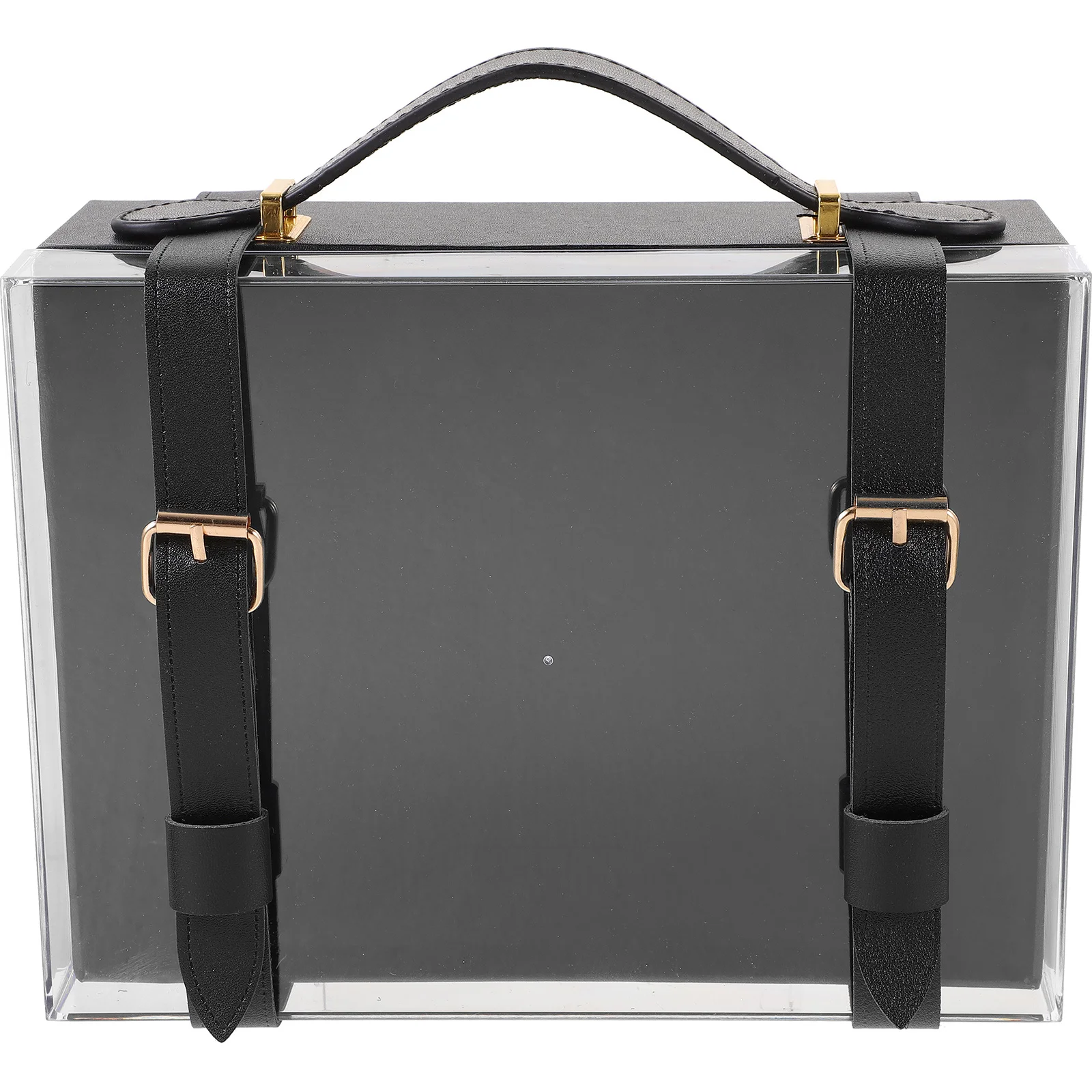 

Acrylic Box Portable Handle Design Multi-Function Storage Case For Jewelry Cosmetics Birthday Wedding Party Christmas Present