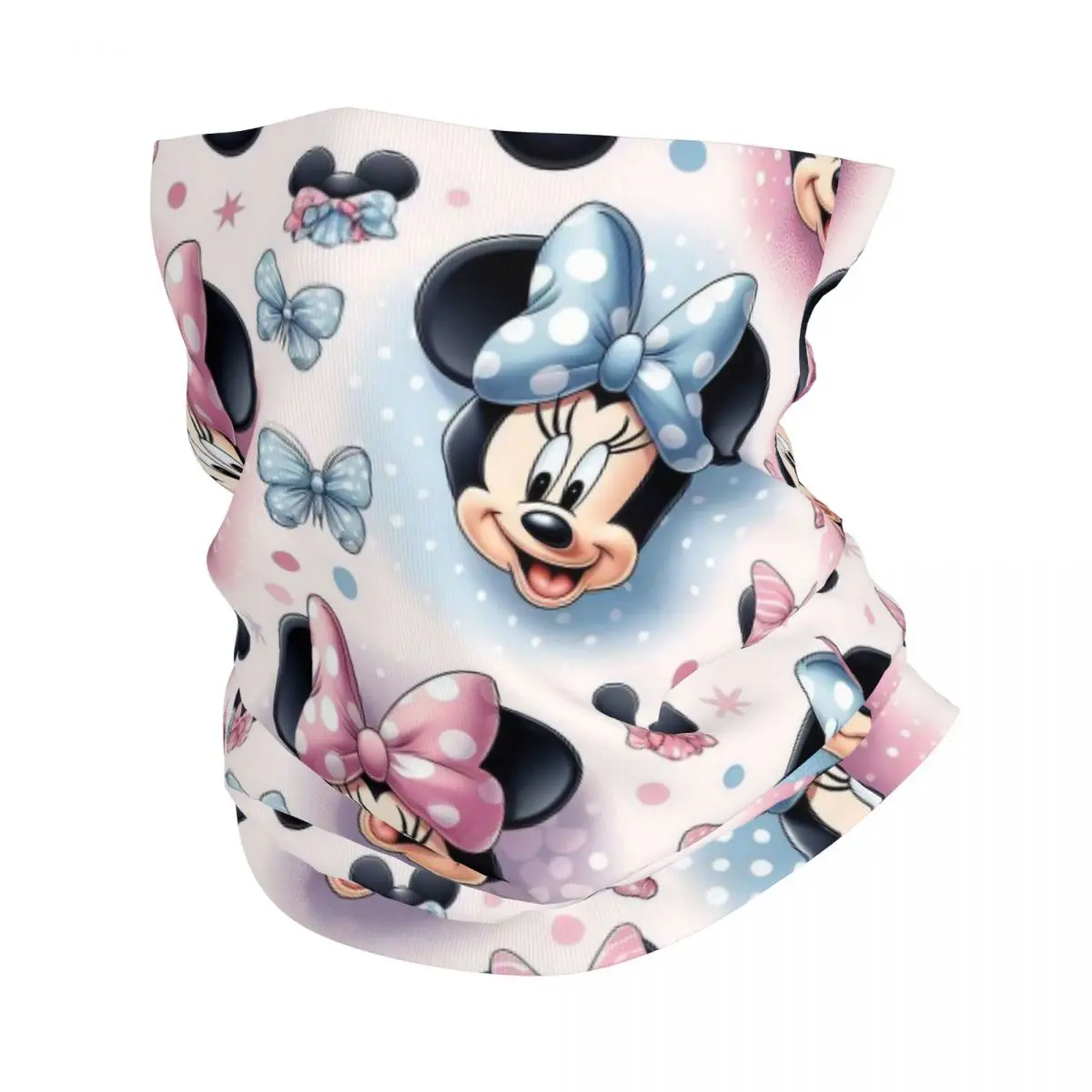 Personalizado Mickey Mouse invierno diadema calentador de cuello hombres mujeres esquí caza tubo bufanda cara Bandana polaina