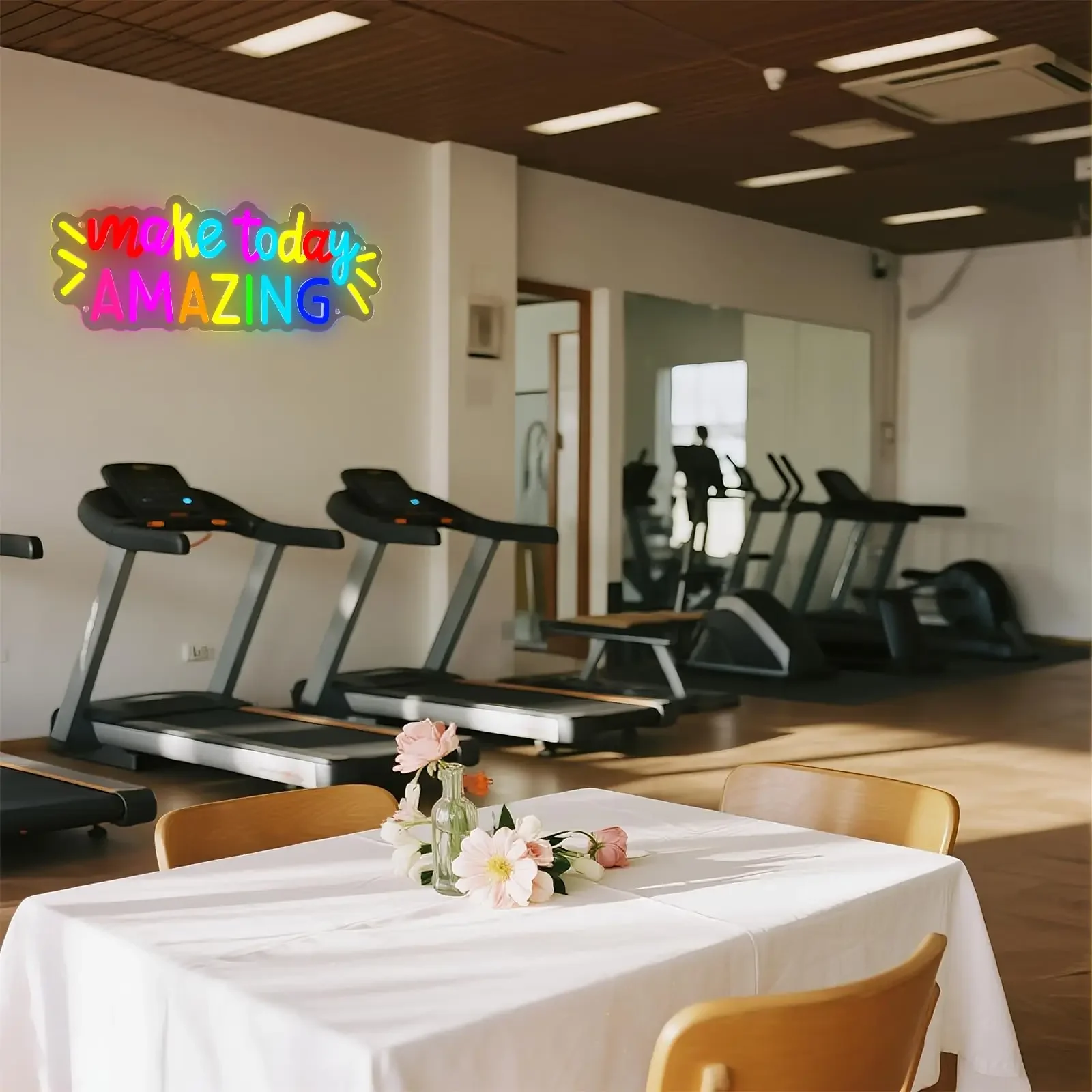

Make Today Amazing Neon Sign for Wall Decor,Inspirational Sign Multicolored Light Up Sign for Classroom Wedding Party Store