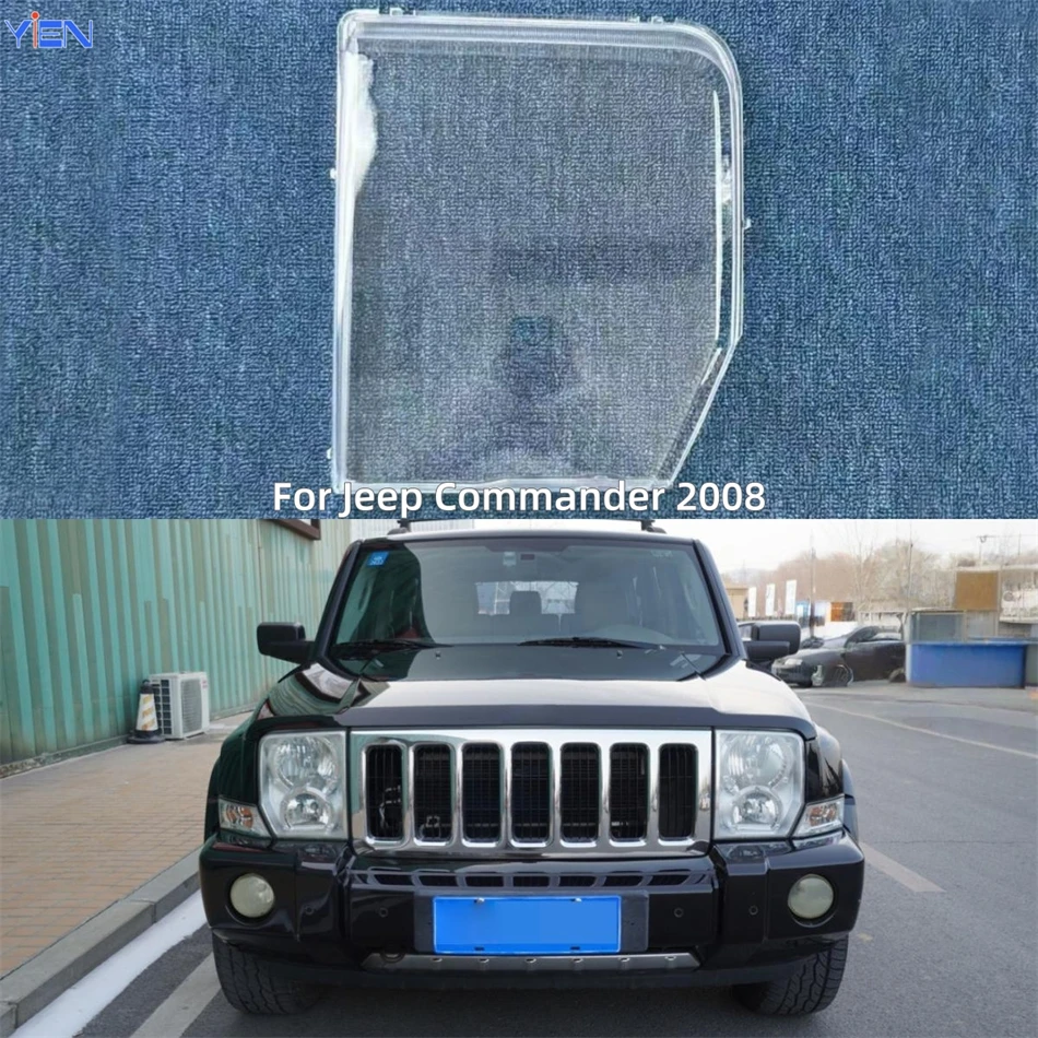 

For Jeep Commander 2008 Car Acccessories Lampshades Lamp Shell Headlight Shell Car Front Headlight Lens Cover Lights Shell