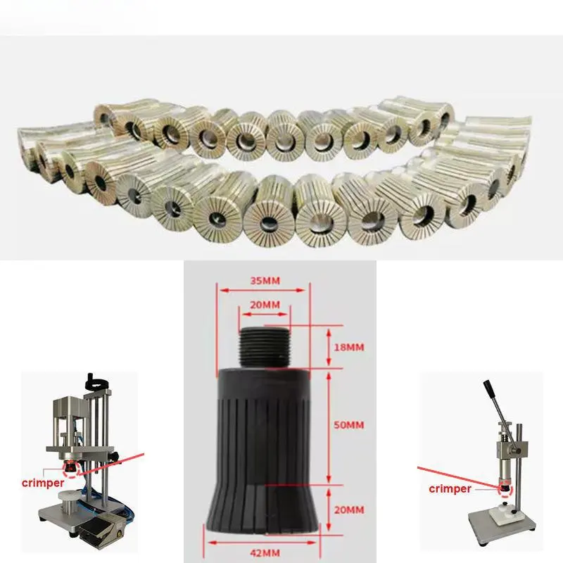 Perfume Bottle Capping Sealing Press Crimp Head Collar Ring of Perfume bottle Capper Accessories width 13 15 17 18 18.5 20 22mm