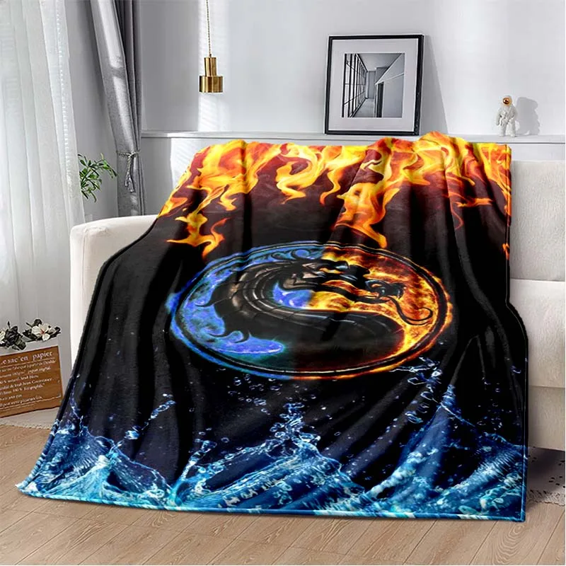 HD Mortal Kombat poster pattern Blanket Travel Bedding Throws Warm Outdoor Custom Gift children adult home blanket