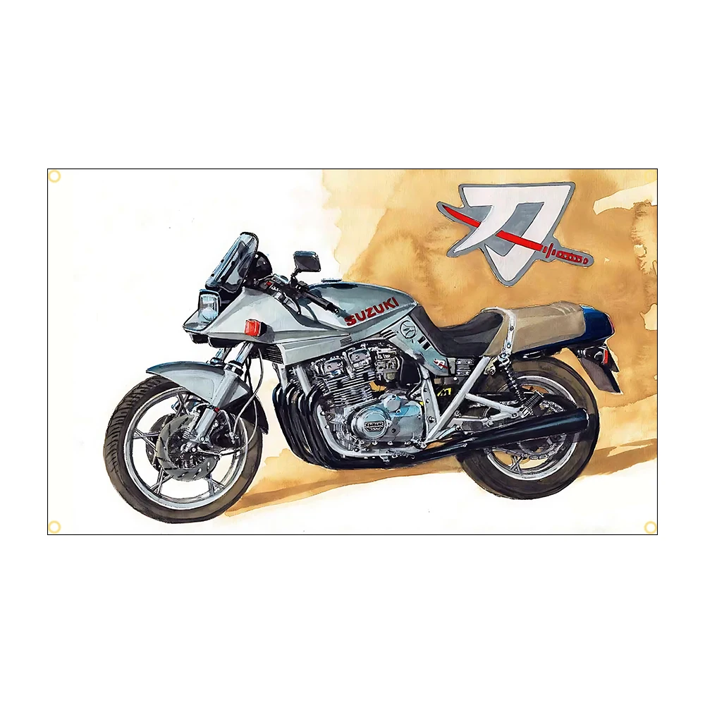 60x90cm 90x150cm S Motorcycle Flag High-Quality Polyester MOTO Poster Flag Printed Outdoor Garage Decor Motorcycle Theme Design
