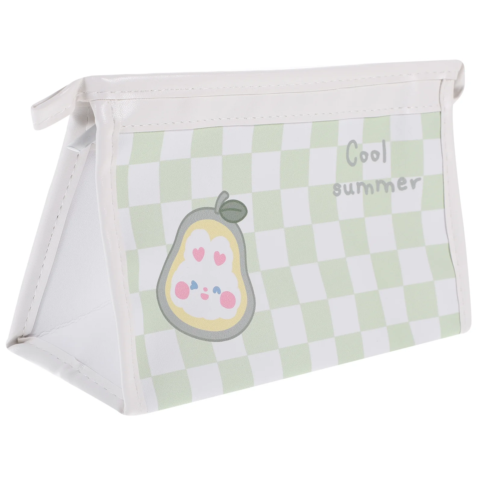 

Pencil Case Large Capacity PU Lightweight Portable Zip Pouch for Stationery Makeup Brush Holder Student Storage Bag