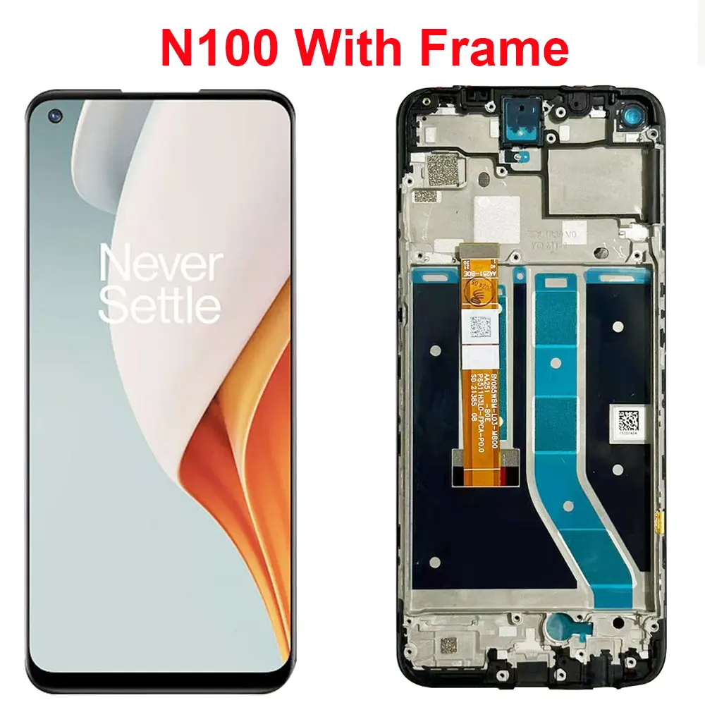 100% Tested For OnePlus Nord N100 LCD Display Screen Touch Panel Digitizer  Replacement Parts For One Plus Nord  N10 5G LCD