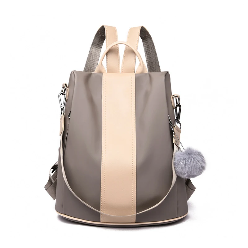 Women's Fashion Anti-theft Backpack Lightweight Multi-Functional Travel Backpack with Pendant Girls Daily School Bag