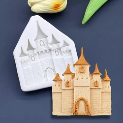 Castle Silicone Sugarcraft Mold Resin Tools Cupcake Baking Mould Fondant Cake Decorating Tools