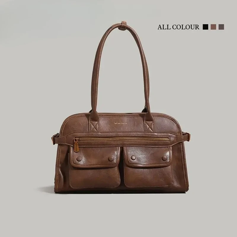 

Женские модные универсальные сумки большой вместимости для работы, темпераментные пригородные сумки, новая женская простая упаковка, новая сумка для подмышек