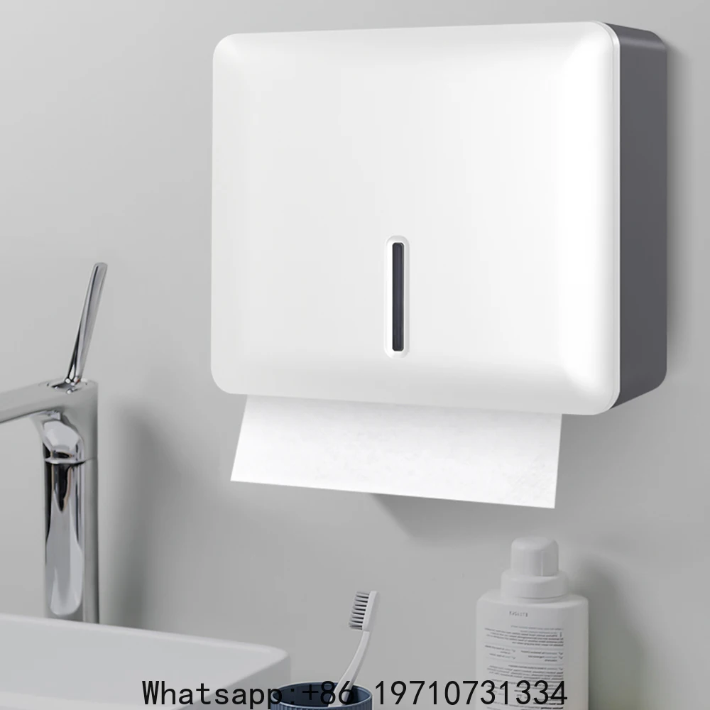 Bathroom Tissue Dispenser Wall-mounted Paper Towel Holder Punch Free Hand Towel Dispenser for Kitchen Toilet Paper Holder