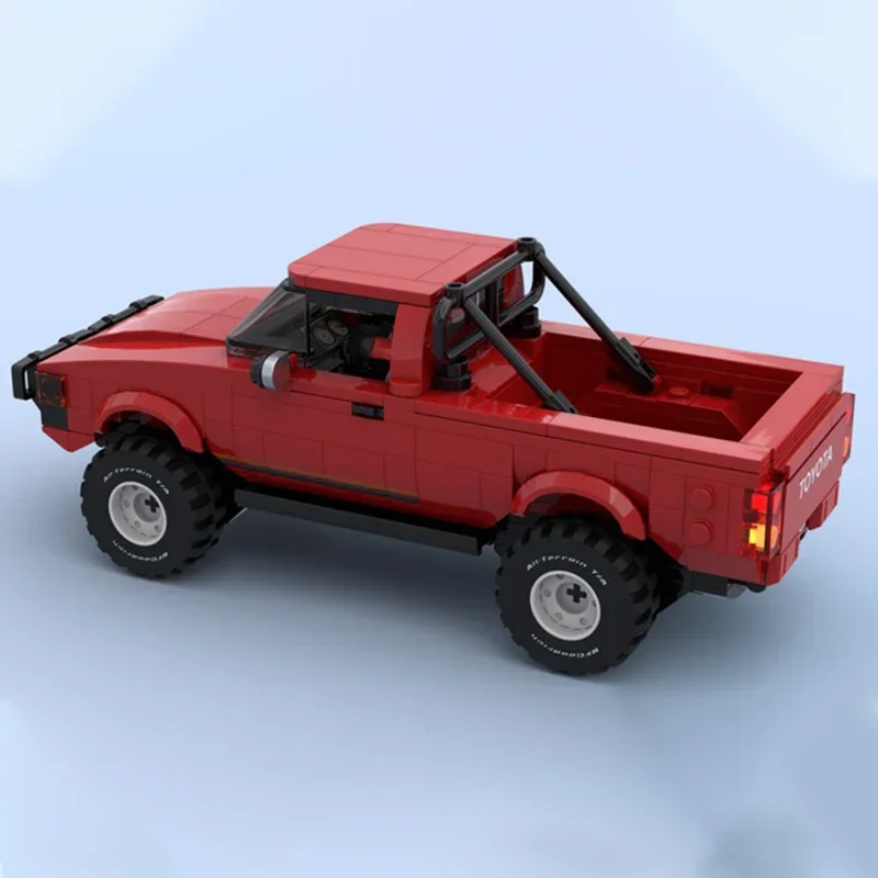 Modèle de voiture de ville en briques de construction MOC, voiture Hilux furt able, blocs modulaires technologiques, jouets d'assemblage de bricolage, cadeaux de Noël