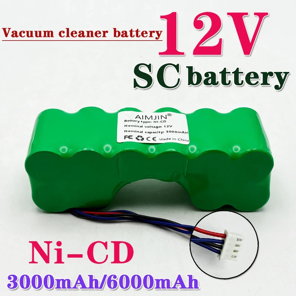 

12V NICD Replacement Battery for Ecovacs Robotic Vacuum Sweeper DE33 DD35 DE55 DE5G DM88 DG710 DG716 Deebot OZMO 610 901 902