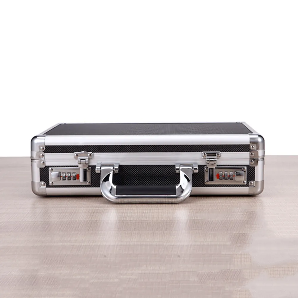 

Портативная копилка-сейф из алюминиевого сплава в форме мини-чемодана для хранения украшений