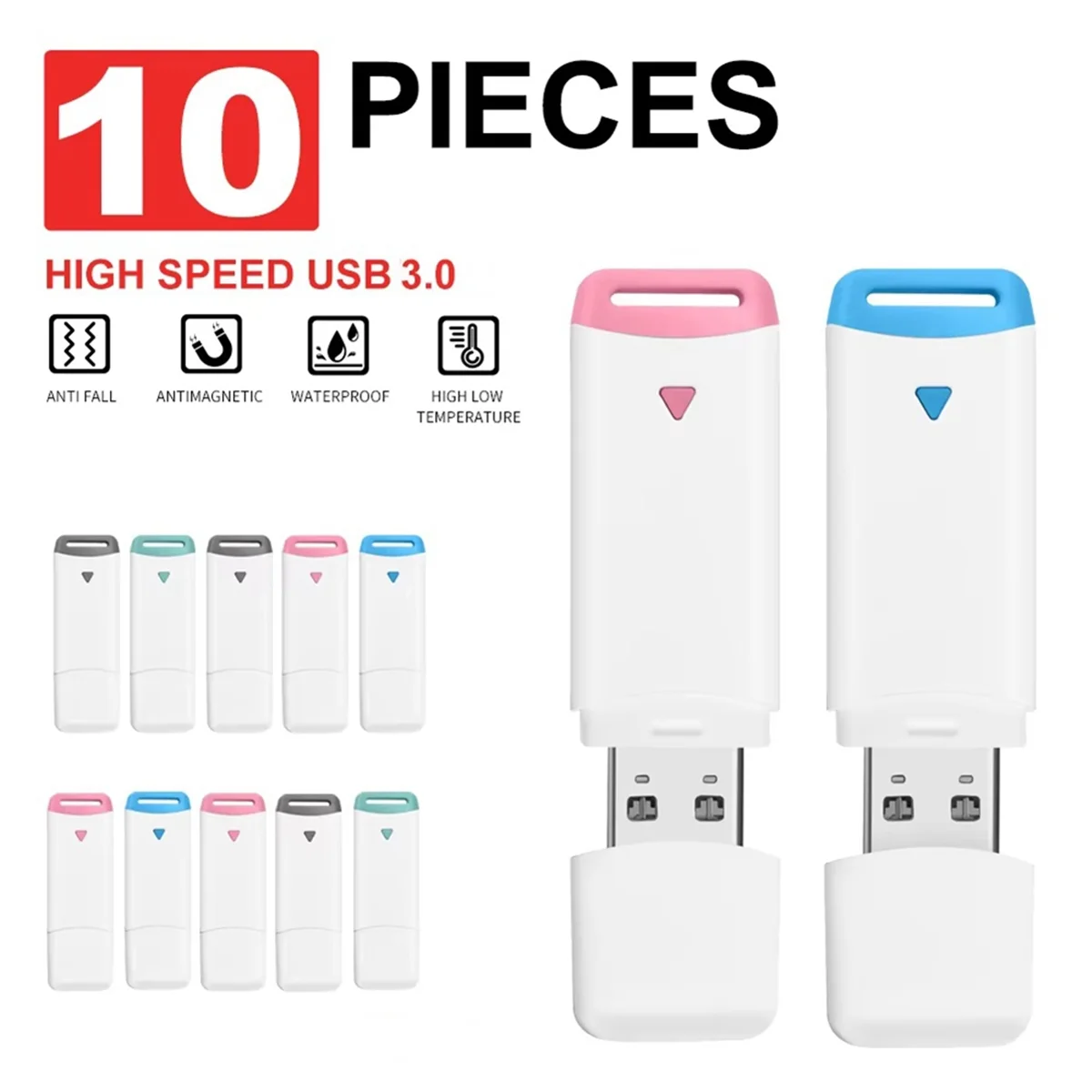 Venta caliente 10 Uds USB Flash Drives 32GB Pendrive regalos Pen Drive USB 3,0 Memory Sticks