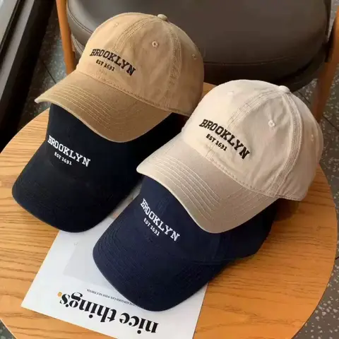 JK Korean Letters Embroidered Baseball Cap For Men Women Hip Hop Dad Trucker Visors Hat Casual Sports Running Cap Streetwear
