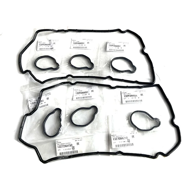 New Genuine Rocker Valve Cover Gasket Set OEM 13272AA150 1PCS ,13293AA051 6PCS ,13270AA210 1PCS For Subaru Tribeca