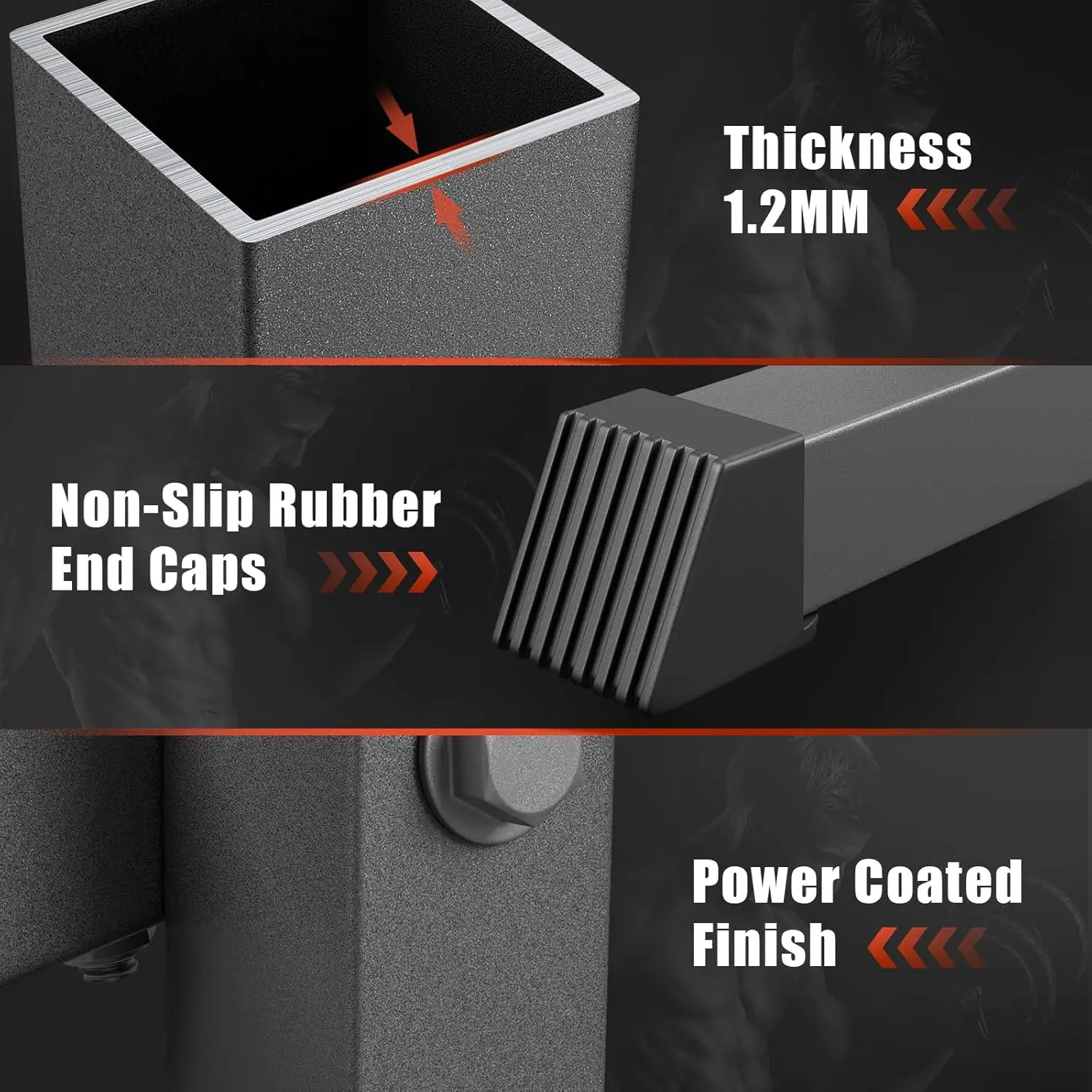 حامل أثقال قابل للتعديل بثلاثة مستويات، سعة 1100 رطل، حامل أوزان متين للصالة الرياضية المنزلية