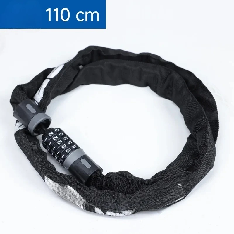 Anti-theft chain lock, universal bike lock Bicycle combination lock, chain lock, mountain bike, single bike