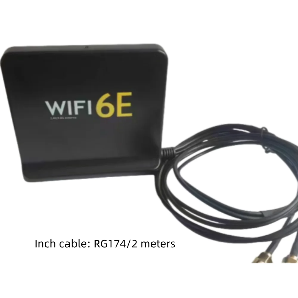 Signal Boost 5G 4G LTE 3G GSM Mimo Aerial High Gain 12Dbi 600-6000Mhz External Omni WiFi Antenna(Black with Ts9 Adapter)