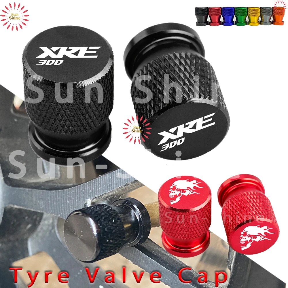 1 Coppia Per Honda XRE300 XRE 300 di Alluminio di CNC Tappo Valvola della gomma Ruota Porta Aria Copertura Copertura Antipolvere Accessori Moto
