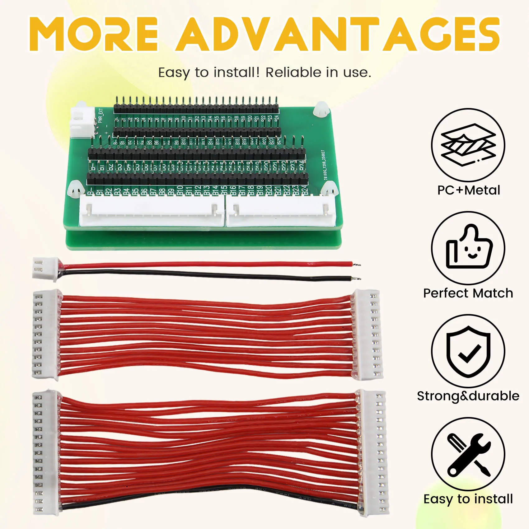 DTB7 Active Balancer for JK BMS, Automatic Battery Differential Voltage Repair Bluetooth Equalizer Transfer Adapter XH2.54 to