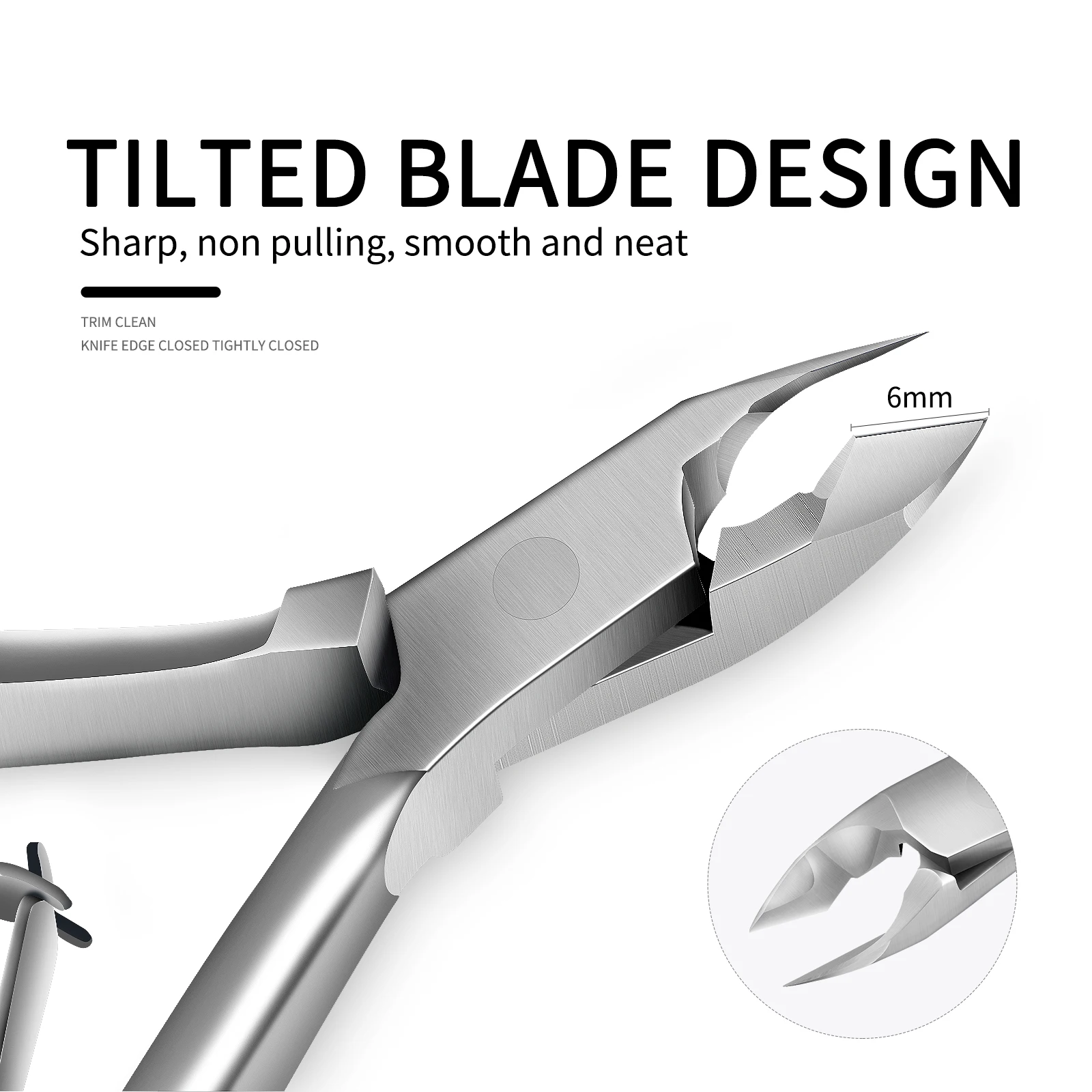 4/5Pcs Nail Professional Stainless Steel Nail Cutter Scissor Nippers Muti Function Cuticle Pusher Remover Nail Care Manicure