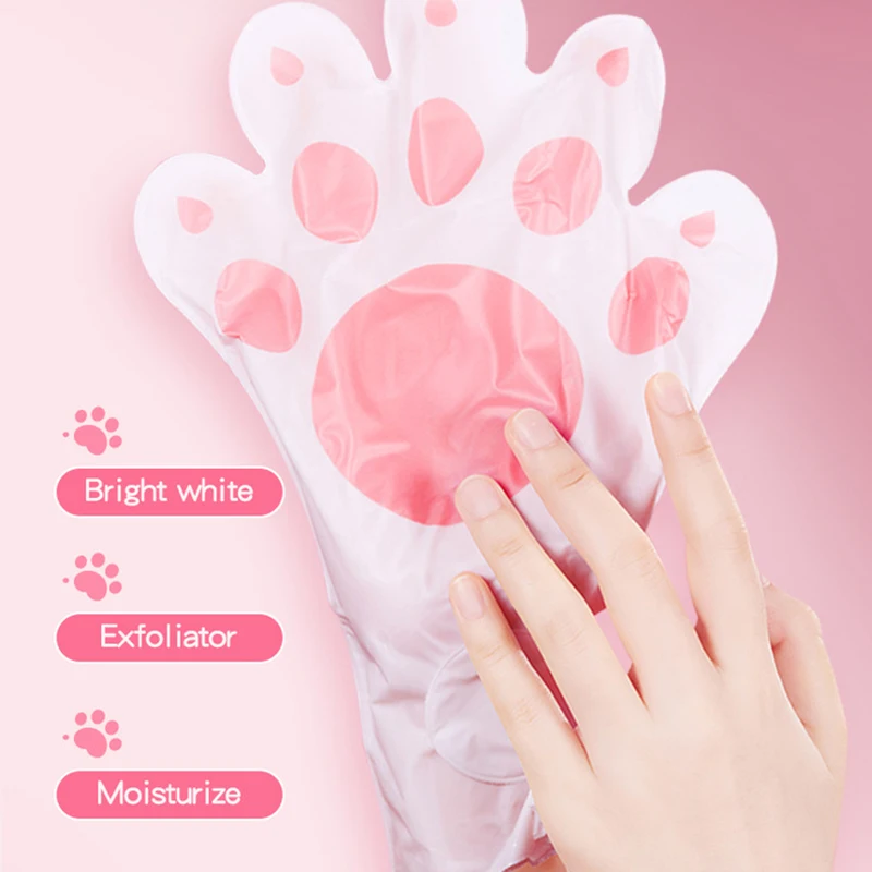 5 Pairs Goat Milk Nourishing Hand Mask Moisturizing Firming Brightening Hydrating Hand Gloves for Hands Skin Care Products